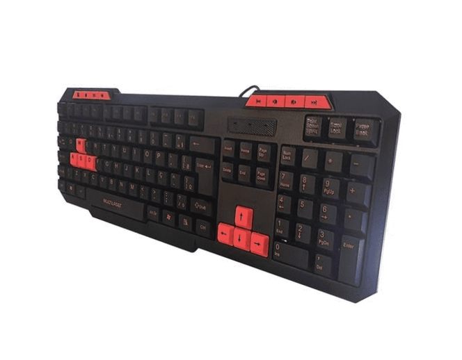  - Teclado - preta - Central - unidade    Cod. TECLADO GAMER SLIM TC242